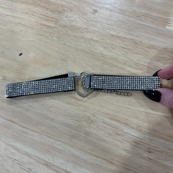 Crystal Studded Heart Chocker - Picture 2 of 4